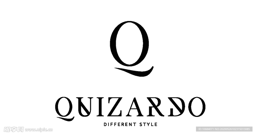 矢量字母logo标志Q元素