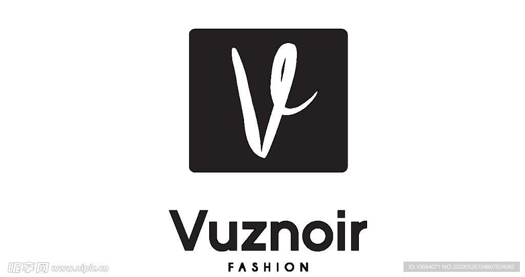 V字母标签logo元素