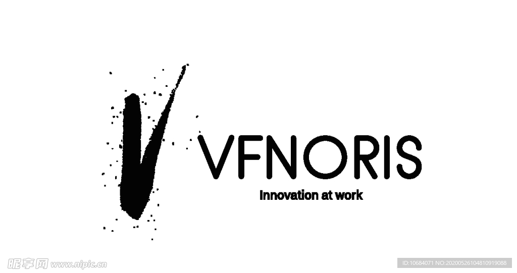 V字母标签logo元素