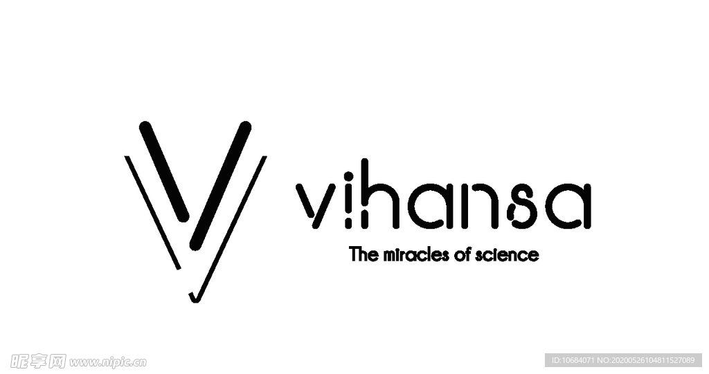 V字母标签logo元素