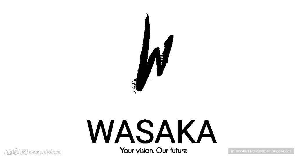 W字母标签logo元素