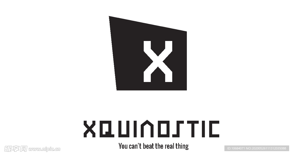 X字母logo标志元素