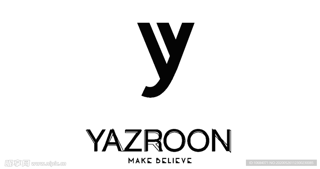 Y字母logo标志元素