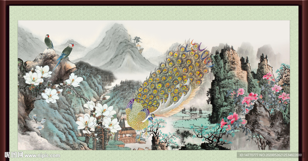 孔雀富贵图