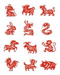 12生肖剪纸