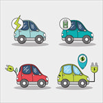 卡通新能源小车