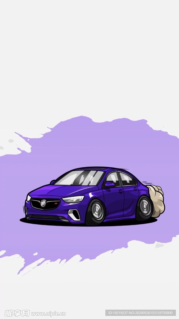 紫色汽车