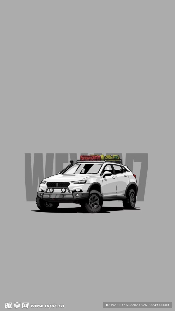 白色SUV