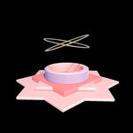 粉色化妆品电商展示柜3D