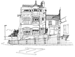水彩建筑插画
