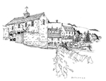 水彩建筑插画