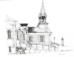 水彩建筑插画