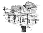 水彩建筑插画