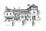 水彩建筑插画