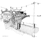 水彩建筑插画