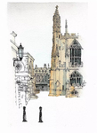 水彩建筑插画