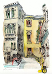 水彩建筑插画