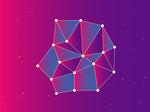 创意渐变立体图形底纹