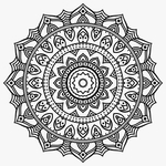 曼陀罗花纹