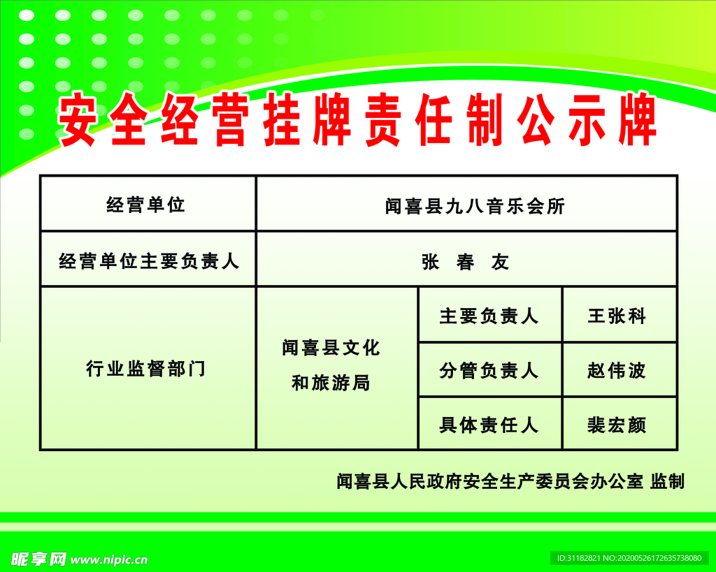 公示牌