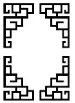 矢量回纹边框底纹