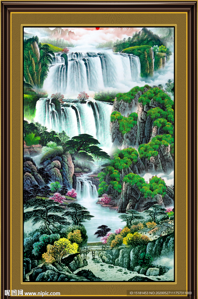 聚宝盆山水