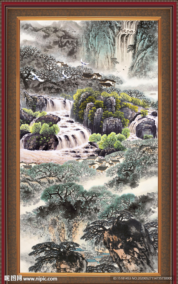 巨幅山水画