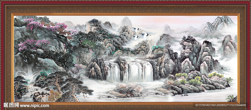 聚宝盆山水