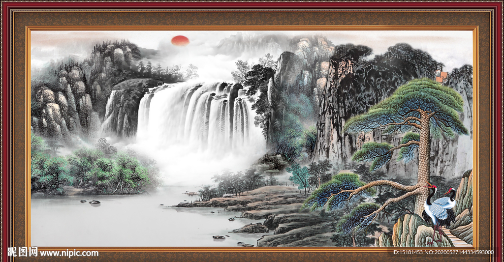 聚宝盆山水