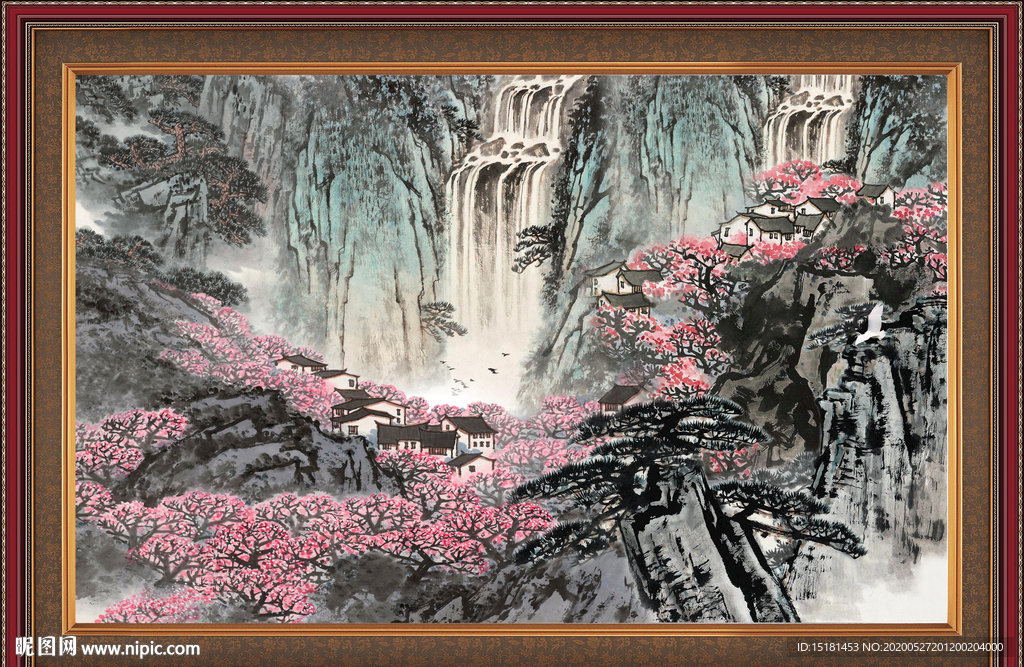 巨幅山水画