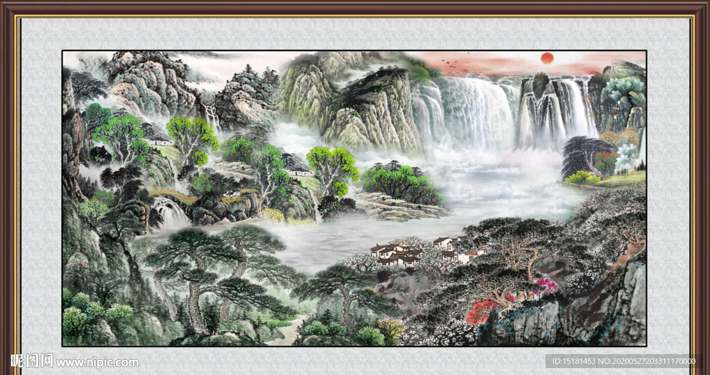 山水聚宝盆