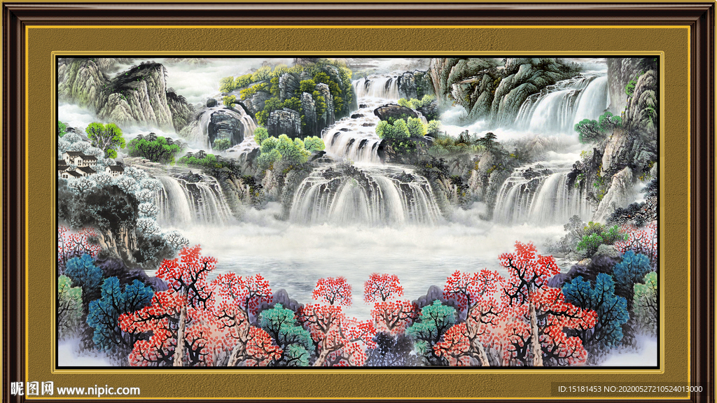 巨幅山水画
