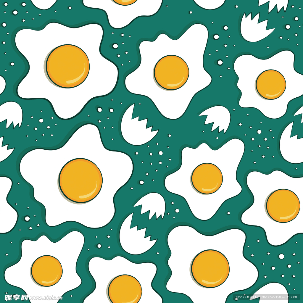 卡通手绘鸡蛋