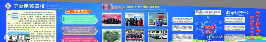 驾校企业文化展板