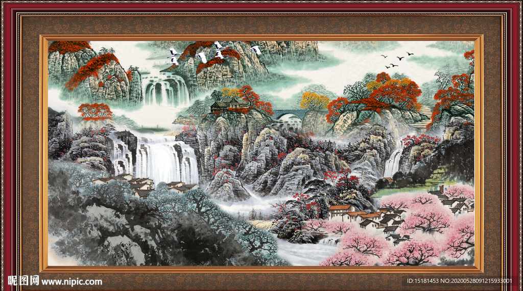 巨幅山水画