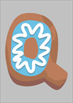 饼干字母Q