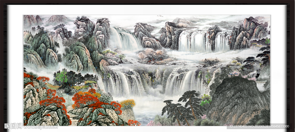 山水中堂画