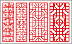 镂空雕花 玄关图案 装修花纹