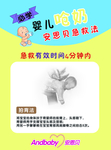 宝妈必学婴儿呛奶急救法宣传海报