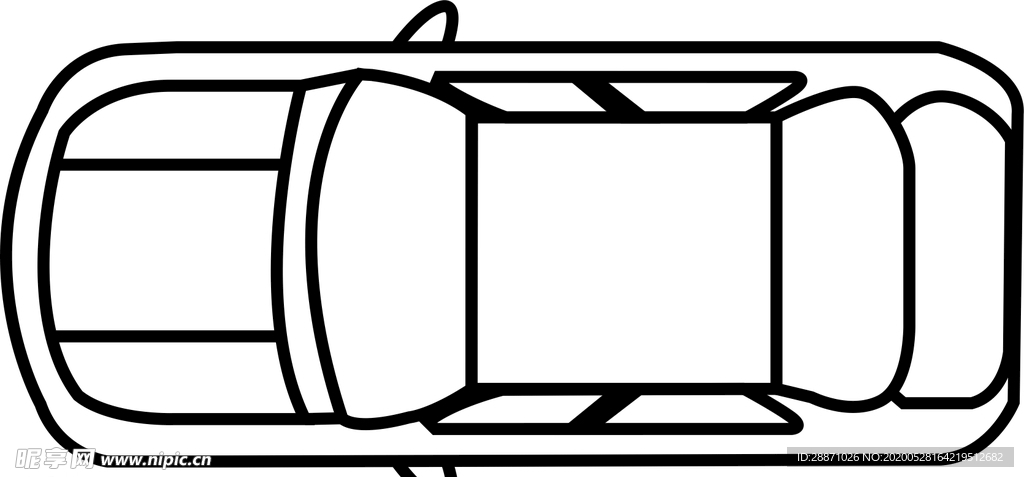 线条汽车型矢量图可修改