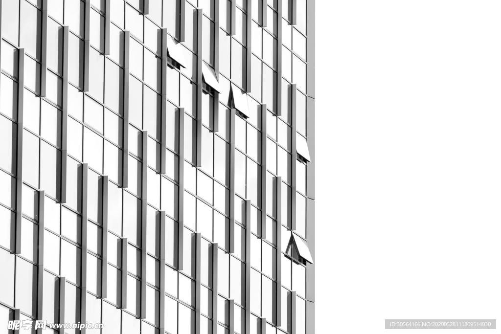 城市大楼云层建筑背景素材
