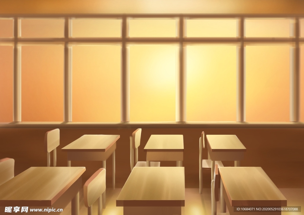 矢量学校课堂座椅背景