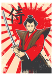 日本武士海报