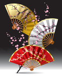 日本折扇矢量素材