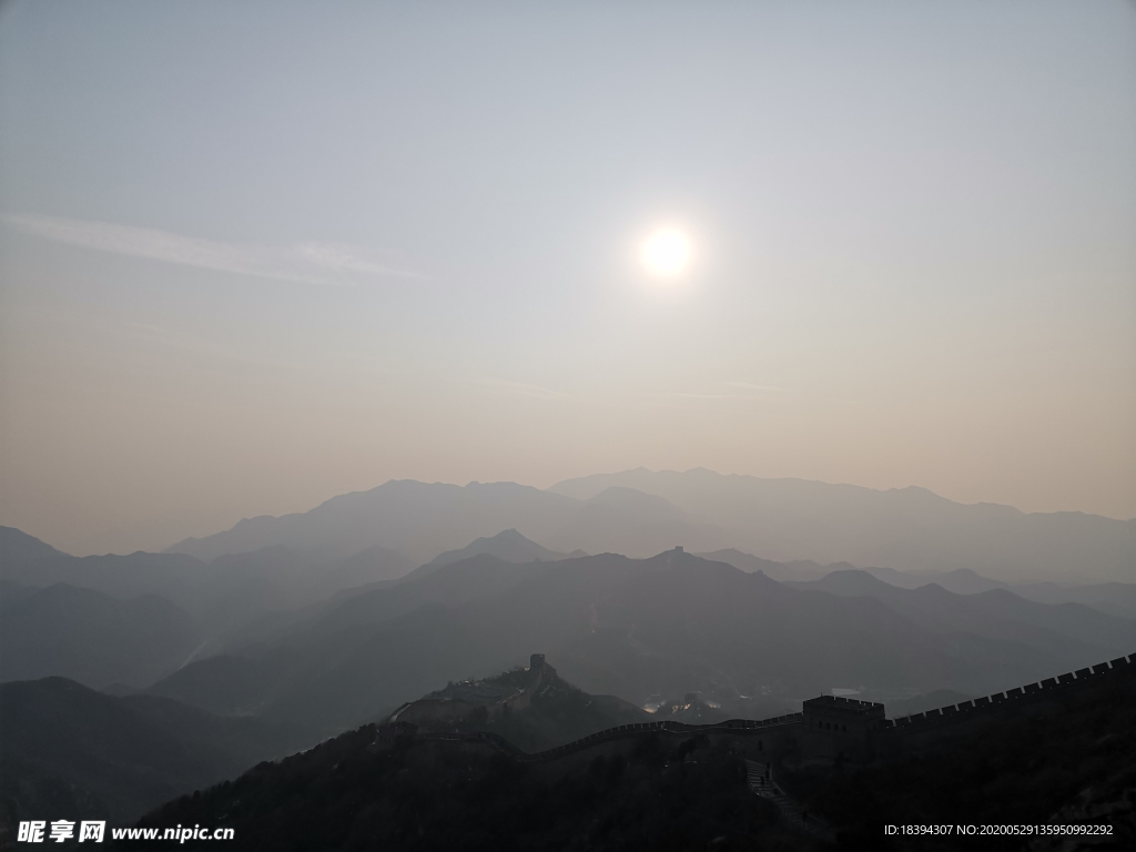 八达岭长城风景照