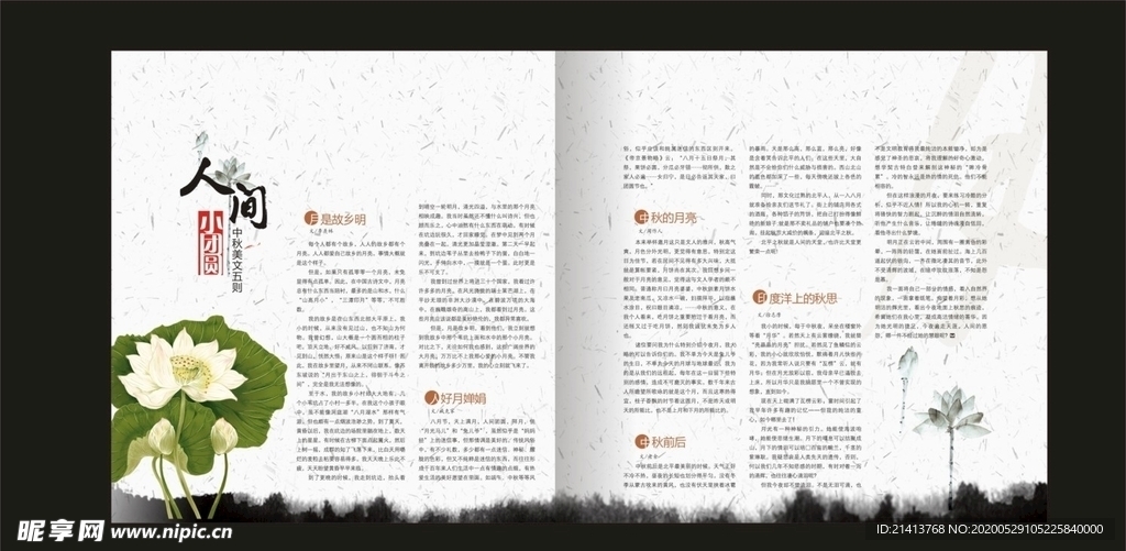 杂志画册内页