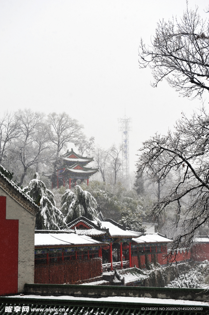 雪景道观