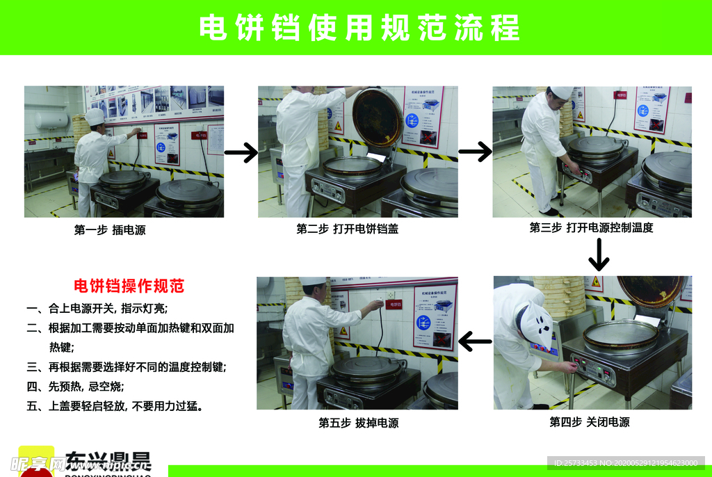 电饼铛使用流程