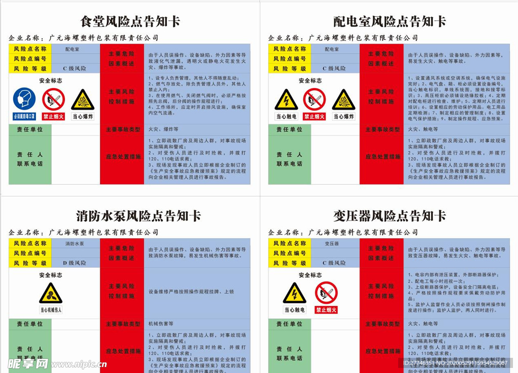 风险告知卡