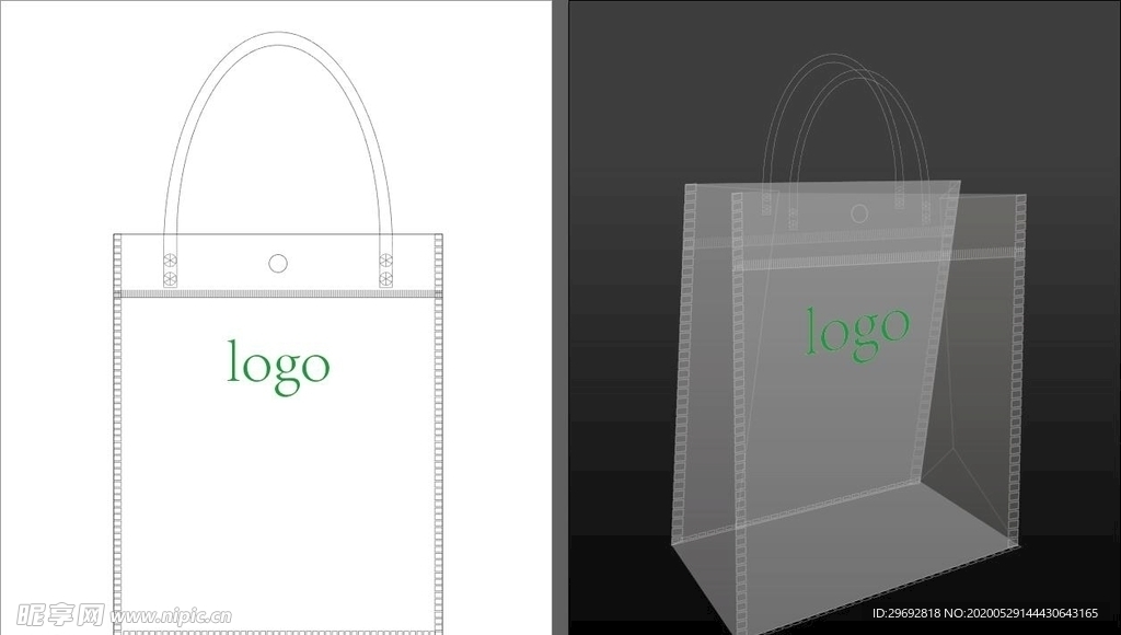 透明手提袋